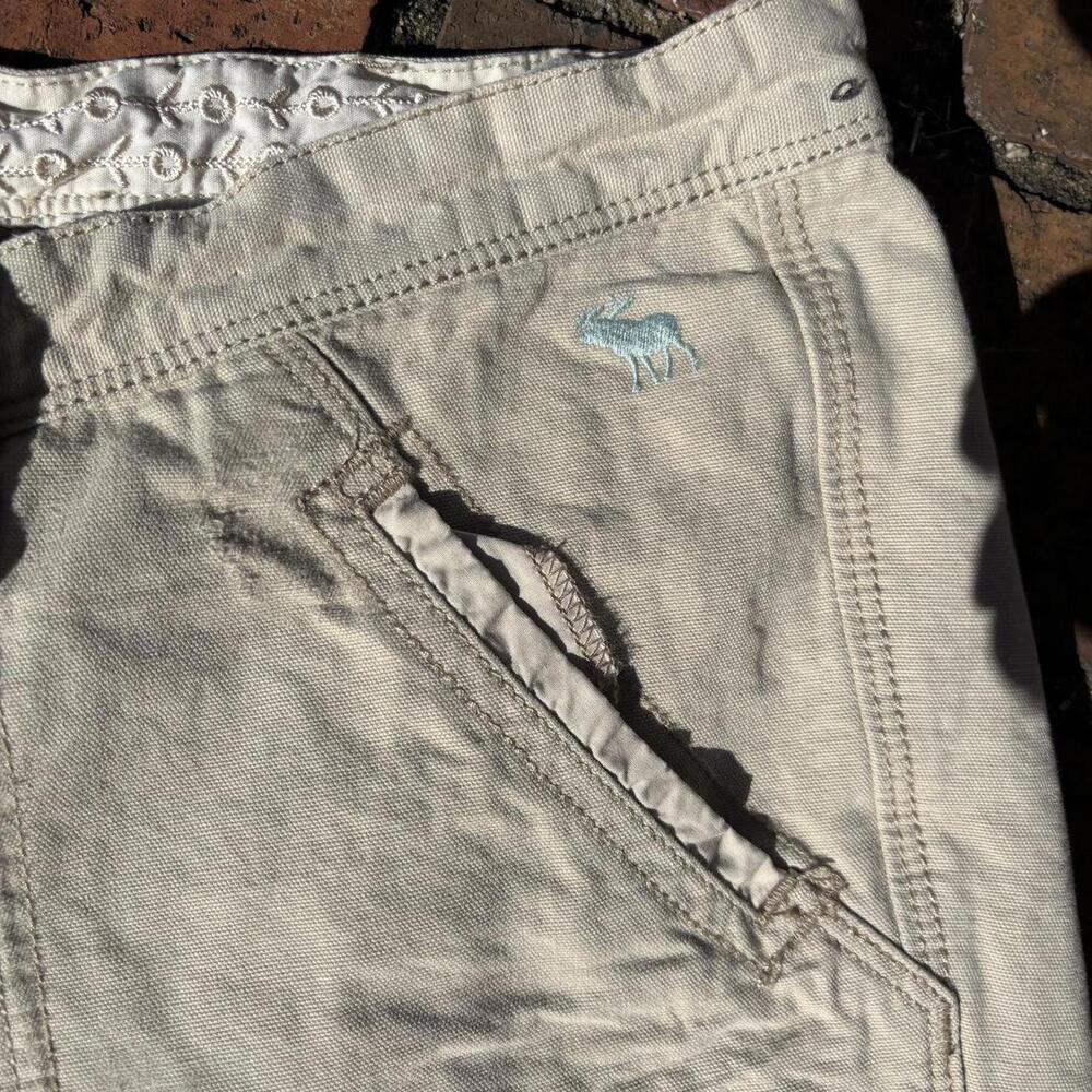 Y2K office‎ siren corporate Abercrombie and Fitch cargo khaki pants - Picture 4 of 6